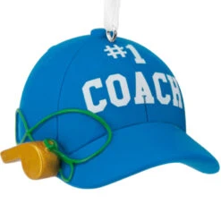 #1 Coach Hat Hallmark Ornament -Hallmark Gift Shop 1 Coach Hat Christmas Ornament 1HGO3653 06