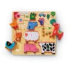 Crocodile Creek 123 Barnyard 10-Piece Wood Puzzle For Kids -Hallmark Gift Shop 123 Barnyard 10Piece Wood Puzzle for Kids 31002 01