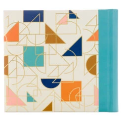 Hallmark Bright Geometric On White Photo Album -Hallmark Gift Shop 200Photo Album Geometric Print on White 1EDY3142 04