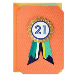 Hallmark You're Beyond Ordinary 21st Birthday Card With Wearable Badge