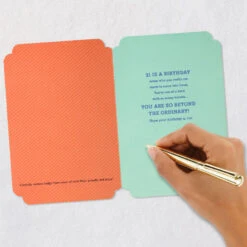 Hallmark You're Beyond Ordinary 21st Birthday Card With Wearable Badge -Hallmark Gift Shop 21st Birthday Award Ribbon Birthday Card 699HBD4968 07