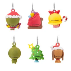 Mini Dr. Seuss's How The Grinch Stole Christmas!™ Shatterproof Hallmark Ornaments, Set Of 6 -Hallmark Gift Shop 6 Miniature Grinch Christmas Ornaments 3HCM4763 07