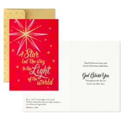 Hallmark A Star Led The Way Religious Boxed Christmas Cards, Pack Of 16 -Hallmark Gift Shop A Star Led the Way Boxed Christmas Cards 1DSH1026 03
