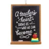 A Teacher's Heart Blackboard Hallmark Ornament -Hallmark Gift Shop A Teachers Heart Blackboard Christmas Ornament 1HGO3418 01