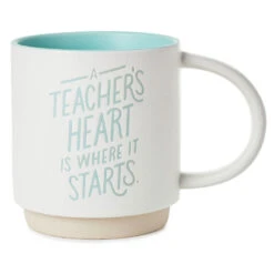 Hallmark A Teacher's Heart Mug, 16 Oz.
