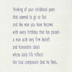 Hallmark The Man You Have Become Birthday Card For Son -Hallmark Gift Shop Abstract Landscape Painting Birthday Card for Son 699MAN4441 02