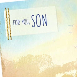 Hallmark The Man You Have Become Birthday Card For Son -Hallmark Gift Shop Abstract Landscape Painting Birthday Card for Son 699MAN4441 05