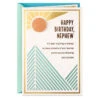 Hallmark Celebrating Your Journey Birthday Card For Nephew -Hallmark Gift Shop Abstract Mountains and Sun Nephew Birthday Card 699MAN4538 01
