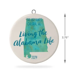 Hallmark Alabama Personalized State Ornament 10 Hallmark Alabama Personalized State Ornament -Hallmark Gift Shop Alabama Personalized State Ornament 1999QHE1711B50 03