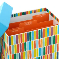 Hallmark Assorted All-Occasion Kids Cards In Colorful Stripe Organizer Box, Box Of 48 -Hallmark Gift Shop AllOccasion Kids Cards Assortment Storage Box 5EBN1146 05