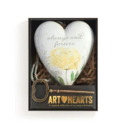 Demdaco Always & Forever Art Heart With Key Stand -Hallmark Gift Shop Always Forever Heart Sculpture With Key 1003480432 04