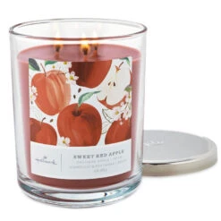 Hallmark Sweet Red Apple 3-Wick Jar Candle, 16 Oz. -Hallmark Gift Shop Apple Grove 3Wick Jar Candle 1BGC1080 02