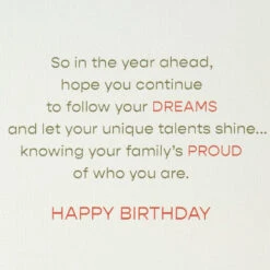 Hallmark Proud Of How You Find Your Own Path Birthday Card For Son With Decal -Hallmark Gift Shop Arched Mountains Birthday Card and Sticker for Son 799MAN4286 03