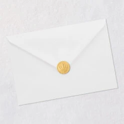 Hallmark Art Deco Gold, Green And Blue Blank Card -Hallmark Gift Shop Art Deco Gold Green and Blue Blank Thinking of You Card 899TOY1650 07