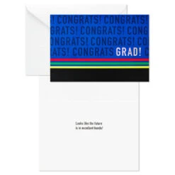 Hallmark Assorted Bold And Iridescent Graduation Cards, Box Of 36 -Hallmark Gift Shop Assorted Bold and Iridescent Graduation Cards Bulk Pack 5GEY2011 07