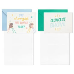 Hallmark Little World Changers™ Assorted Blank Note Cards In Caddy, Pack Of 24 -Hallmark Gift Shop Assorted Kids Blank Note Cards in Caddy 3SOM1188 03