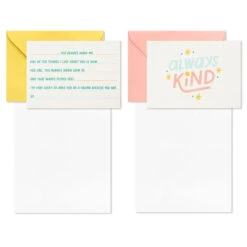 Hallmark Little World Changers™ Assorted Blank Note Cards In Caddy, Pack Of 24 -Hallmark Gift Shop Assorted Kids Blank Note Cards in Caddy 3SOM1188 04