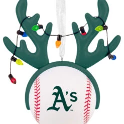 MLB Oakland Athletics™ Reindeer Baseball Hallmark Ornament -Hallmark Gift Shop Athletics Reindeer Baseball Christmas Ornament 1OSL2709 06