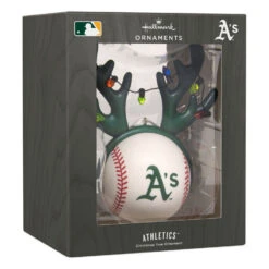 MLB Oakland Athletics™ Reindeer Baseball Hallmark Ornament -Hallmark Gift Shop Athletics Reindeer Baseball Christmas Ornament 1OSL2709 08