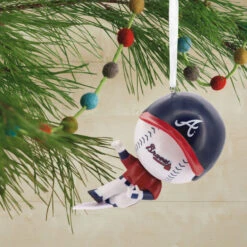 Hallmark MLB Atlanta Braves™ Bobblehead Ornament -Hallmark Gift Shop Atlanta Braves Bobblehead Christmas Ornament 1OSL2435 02