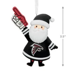 NFL Atlanta Falcons Santa Fan Hallmark Ornament -Hallmark Gift Shop Atlanta Falcons Santa Fan Christmas Ornament 1OSL2574 04