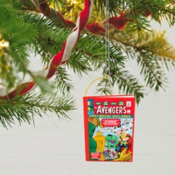 Hallmark Marvel Comics The Avengers 60th Anniversary Ornament -Hallmark Gift Shop Avengers Comic Book Keepsake Ornament 2099QXI7469 02
