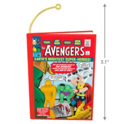 Hallmark Marvel Comics The Avengers 60th Anniversary Ornament -Hallmark Gift Shop Avengers Comic Book Keepsake Ornament 2099QXI7469 03
