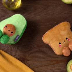 Hallmark Better Together Avocado And Toast Magnetic Plush, 5" -Hallmark Gift Shop Avocado and Toast Magnetic Plush 1KID2091 02