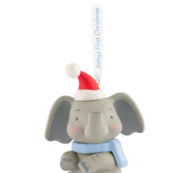 Hallmark Baby Boy's First Christmas Elephant 2025 Ornament -Hallmark Gift Shop Baby Boy 1st Christmas Elephant Keepsake Ornament 5QGO1932 06