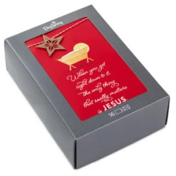 Hallmark Baby Jesus In The Manger Religious Boxed Christmas Cards, Pack Of 16