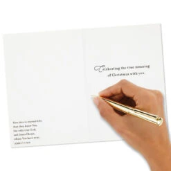 Hallmark Baby Jesus In The Manger Religious Boxed Christmas Cards, Pack Of 16 -Hallmark Gift Shop Baby Jesus in the Manger Boxed Christmas Cards 1DSH1031 07