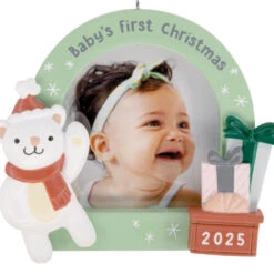 Baby's First Christmas 2025 Photo Frame Hallmark Ornament -Hallmark Gift Shop Babys 1st 2025 Photo Frame Christmas Ornament 1HGO3597 06