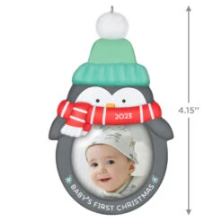Hallmark Baby's 1st Christmas 2023 Photo Frame Ornament -Hallmark Gift Shop Babys 1st Christmas Penquin Frame Keepsake Ornament 1699QGO2719 03