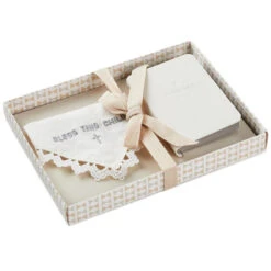 Hallmark Commemorative Handkerchief And First Bible Set -Hallmark Gift Shop Babys First Bible Book and Handkerchief Set 1BBY4787 05