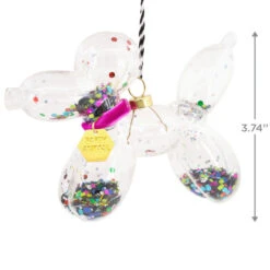 Signature Balloon Dog Premium Glass Hallmark Ornament -Hallmark Gift Shop Balloon Animal Dog Premium Glass Christmas Ornament 1HDL2168 03