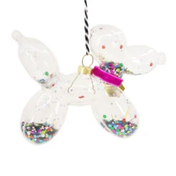 Signature Balloon Dog Premium Glass Hallmark Ornament -Hallmark Gift Shop Balloon Animal Dog Premium Glass Christmas Ornament 1HDL2168 06