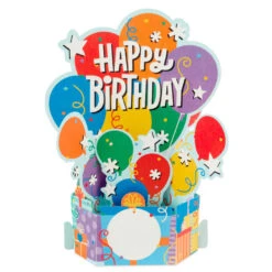 Hallmark Balloon Bouquet Boxed Pop-Up Birthday Cards, Pack Of 8 -Hallmark Gift Shop Balloon Bouquet Boxed Birthday Cards 5STZ1173 03