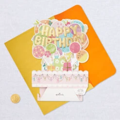 Hallmark Balloons Musical 3D Pop-Up Birthday Card With Light -Hallmark Gift Shop Balloons Music Light 3D PopUp Birthday Card for Her 999ARH1371 06