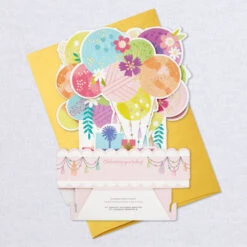 Hallmark Balloons Musical 3D Pop-Up Birthday Card With Light -Hallmark Gift Shop Balloons Music Light 3D PopUp Birthday Card for Her 999ARH1371 08