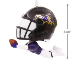 NFL Baltimore Ravens Bouncing Buddy Hallmark Ornament -Hallmark Gift Shop Baltimore Ravens Bobblehead Christmas Ornament 1OSL2392 03