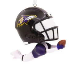 NFL Baltimore Ravens Bouncing Buddy Hallmark Ornament -Hallmark Gift Shop Baltimore Ravens Bobblehead Christmas Ornament 1OSL2392 05