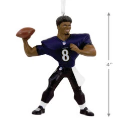 NFL Baltimore Ravens Lamar Jackson Hallmark Ornament -Hallmark Gift Shop Baltimore Ravens Lamar Jackson Christmas Ornament 1OSL2097 03