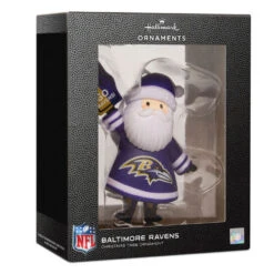 NFL Baltimore Ravens Santa Fan Hallmark Ornament -Hallmark Gift Shop Baltimore Ravens Santa Fan Christmas Ornament 1OSL2575 08