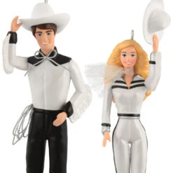 Hallmark Barbie™ And Ken™ Western Stars Ornaments, Set Of 2 -Hallmark Gift Shop Barbie and Ken Western Stars Keepsake Ornaments 5QXI7974 06
