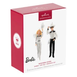 Hallmark Barbie™ And Ken™ Western Stars Ornaments, Set Of 2 -Hallmark Gift Shop Barbie and Ken Western Stars Keepsake Ornaments 5QXI7974 08