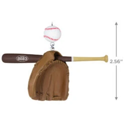 Hallmark Baseball Star 2023 Ornament -Hallmark Gift Shop Baseball Bat Glove and Ball Keepsake Ornament 1399QGO2697 03