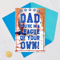 Hallmark You're Our Family's MVP Musical Father's Day Card For Dad -Hallmark Gift Shop Baseball and Stars Dad Fathers Day Card With Music 799FFF1025 05