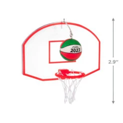 Hallmark Basketball Star 2023 Ornament -Hallmark Gift Shop Basketball Goal and Ball Keepsake Ornament 1399QGO2699 03