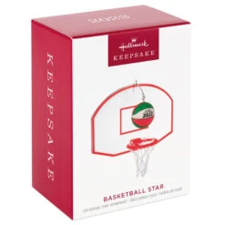 Hallmark Basketball Star 2023 Ornament -Hallmark Gift Shop Basketball Goal and Ball Keepsake Ornament 1399QGO2699 04