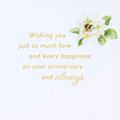 Hallmark Marjolein Bastin Your Love Makes My Heart Feel At Home Anniversary Card For Parents -Hallmark Gift Shop Bastin Birds on Branch Anniversary Card for Parents 699AVY3436 03